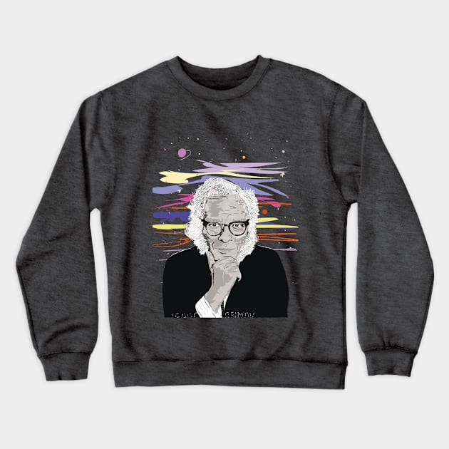 Isaac Asimov Portrait Crewneck Sweatshirt by Slownessi